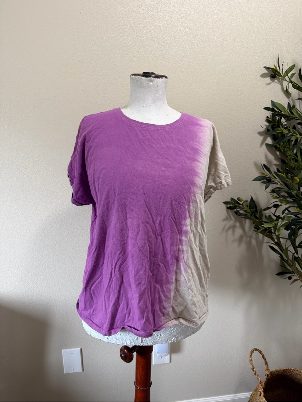 Time and Tru Purple Short Sleeve Tee